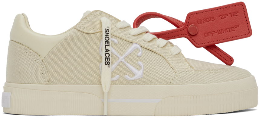 Кецове и обувки Off-White New Low Vulcanized Sneakers Бежово | OWIA288S24FAB0010301, 0