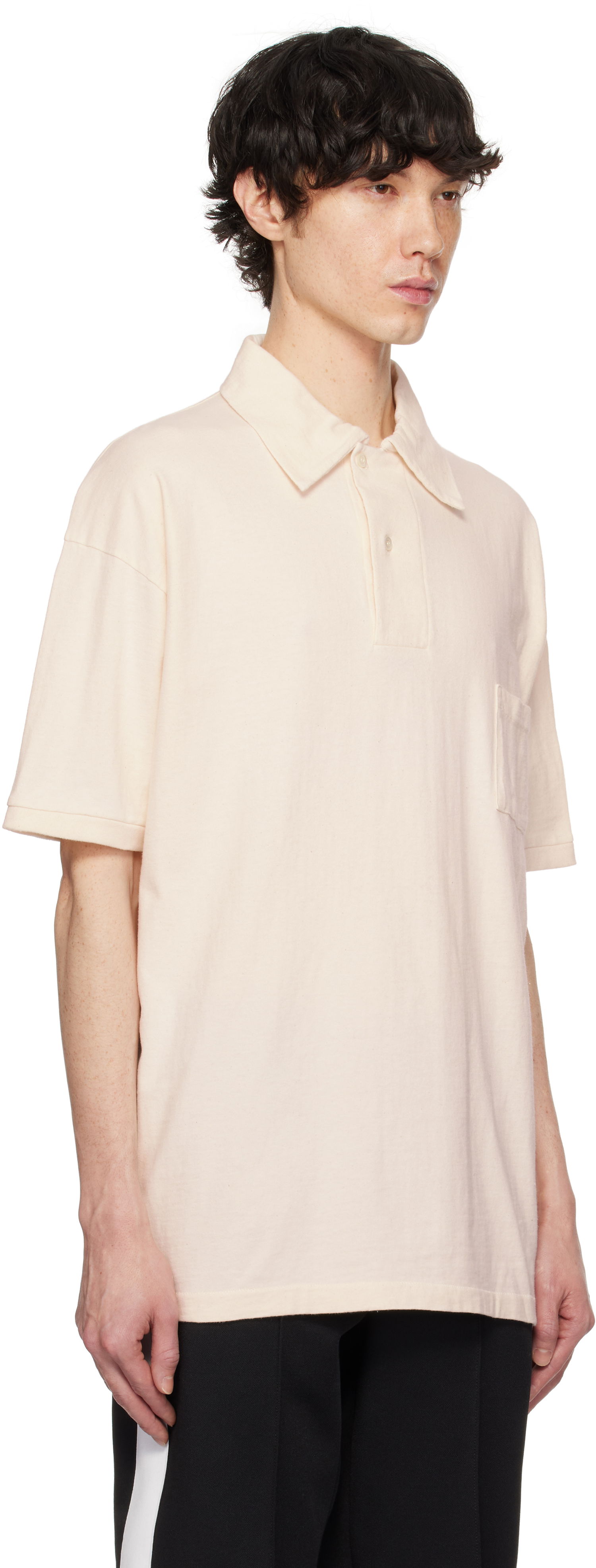 Поло тениска Maison Margiela Maison Margiela Printed Polo Бежово | S50GL0060 M20061, 1
