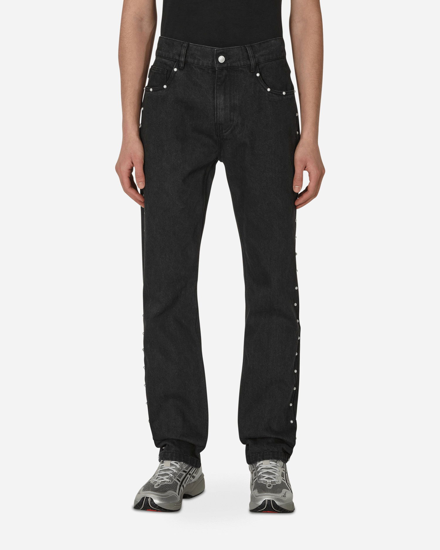 Дънки Pleasures Bling 5 Pocket Denim Pants Черно | P22W033 BLACK, 0