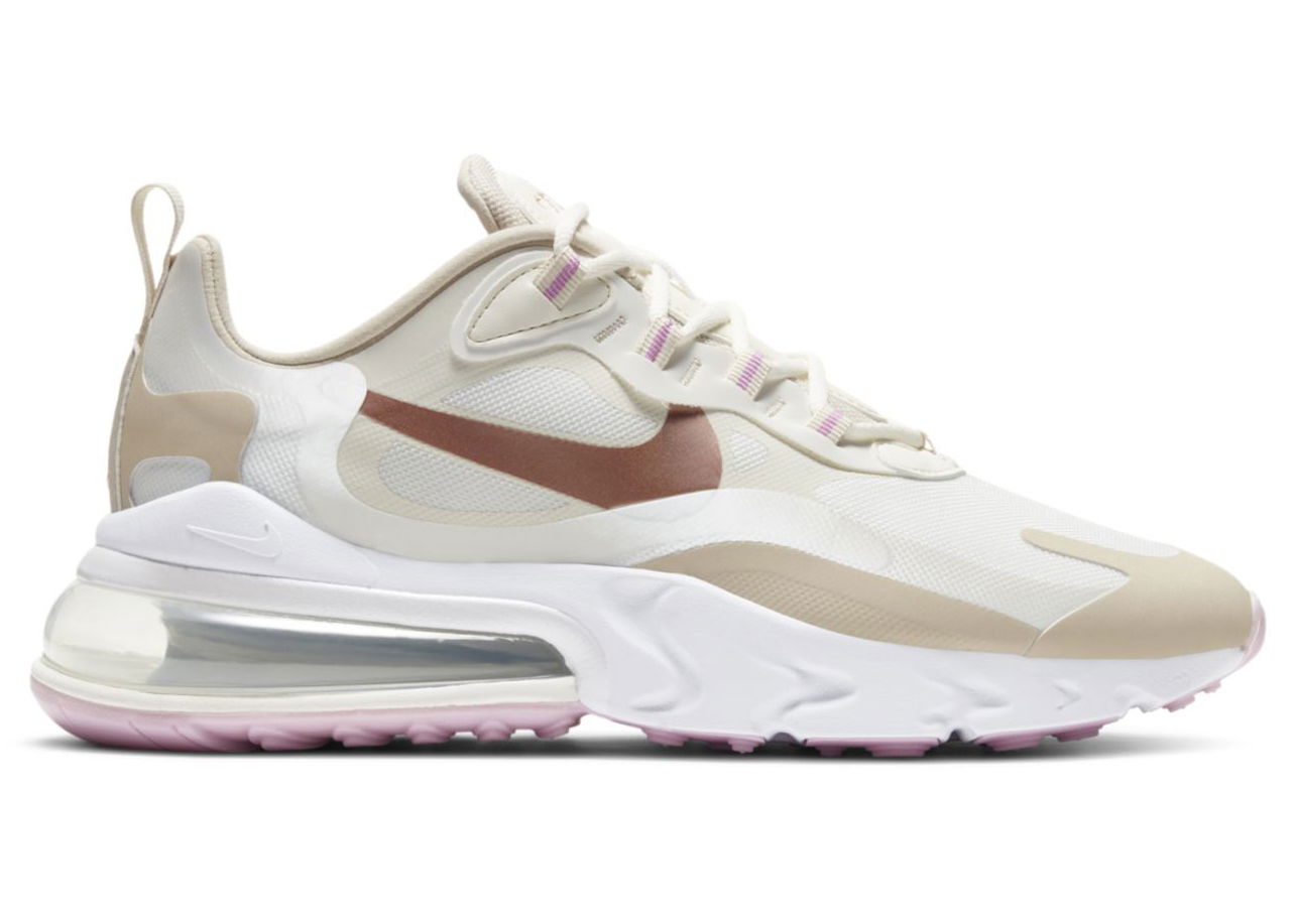 Кецове и обувки Nike Air Max 270 React Metallic Red Bronze W Бяло | CU9333-100, 0
