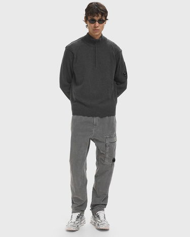 Пуловер C.P. Company Half Zip Knit Sweater Сиво | 19CMKN709A110149A-978, 2