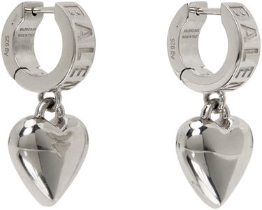 Обеци Balenciaga Sharp Heart Earrings Сиво | 766336 J8300, 1