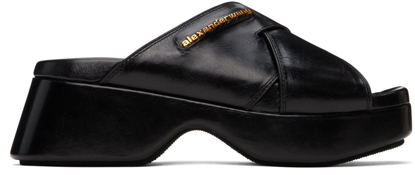 Кецове и обувки Alexander Wang Alexander Wang Float Criss-Cross Platform Sandals Черно | 30224S003