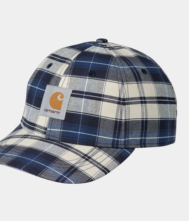 Шапка с козирка Carhartt WIP Carhartt WIP Tarbell Check Cap Синьо | I034612_1, 0