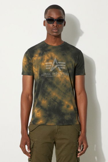 Тениска Alpha Industries Basic Tee T-Shirt With Print Жълто | 116517.20, 0