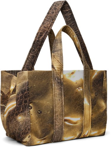 Голяма пазарска чанта Serapis Serapis Golden Hour Denim Tote Bag Кафяво | SS25_BA_1, 2