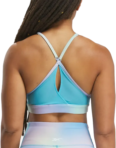 Сутиен Reebok Reebok Lux Strappy AOP Sports Bra Синьо | 100075362, 1