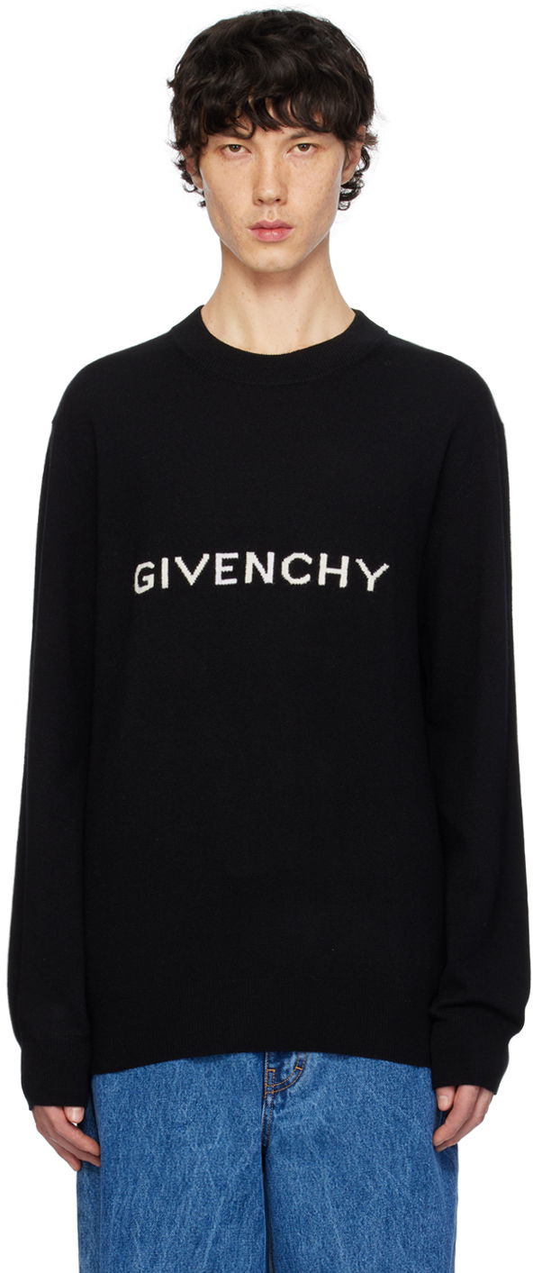 Пуловер Givenchy Jacquard Sweater Черно | BM90N64YH7001