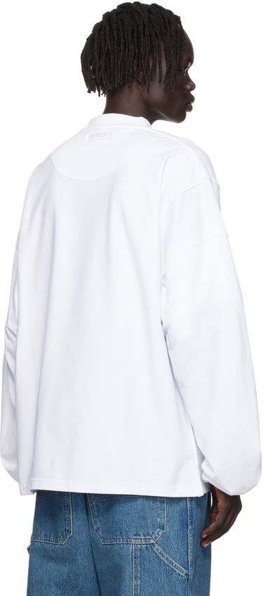 Тениска VETEMENTS Vetements CD Reworked Long Sleeve T-Shirt Бяло | UH76LS780W, 2