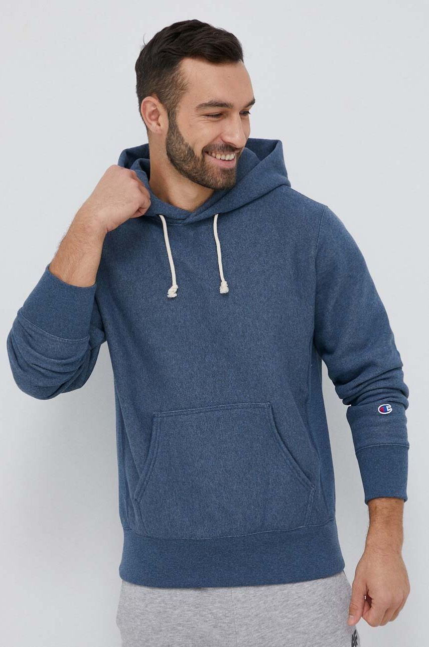 Суитчър Champion Hooded Sweatshirt Тъмно синьо | 218800, 0