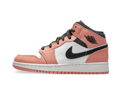 Лимитирано Издание Jordan Air Jordan 1 Mid GS "Pink Quartz" Розово | 555112-603