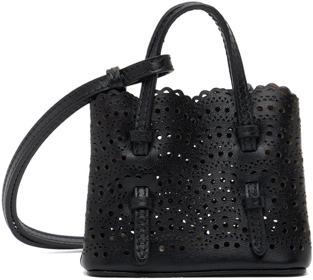 Perforated Leather Mini Tote Bag