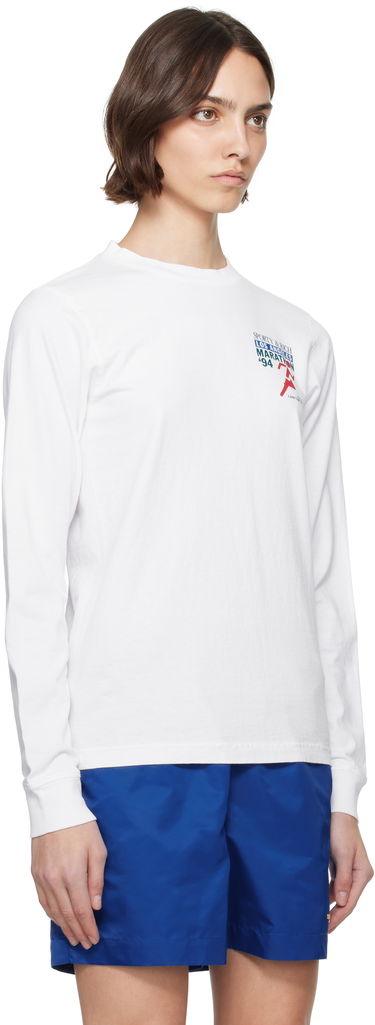 Тениска Sporty & Rich Sporty & Rich 'LA Marathon' Long Sleeve T-Shirt Бяло | TO059622171WH01, 1