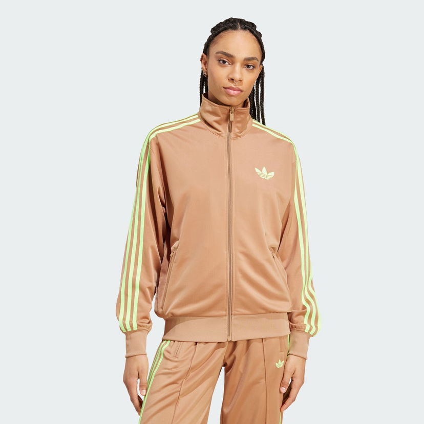 Комплект adidas Performance Adicolor Classic Firebird Loose Track Jacket Кафяво | JW1249