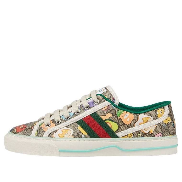 Кецове и обувки Gucci x Pikarar Tennis 1977 'Animal Print' Бяло | 737503-FABOQ-8941