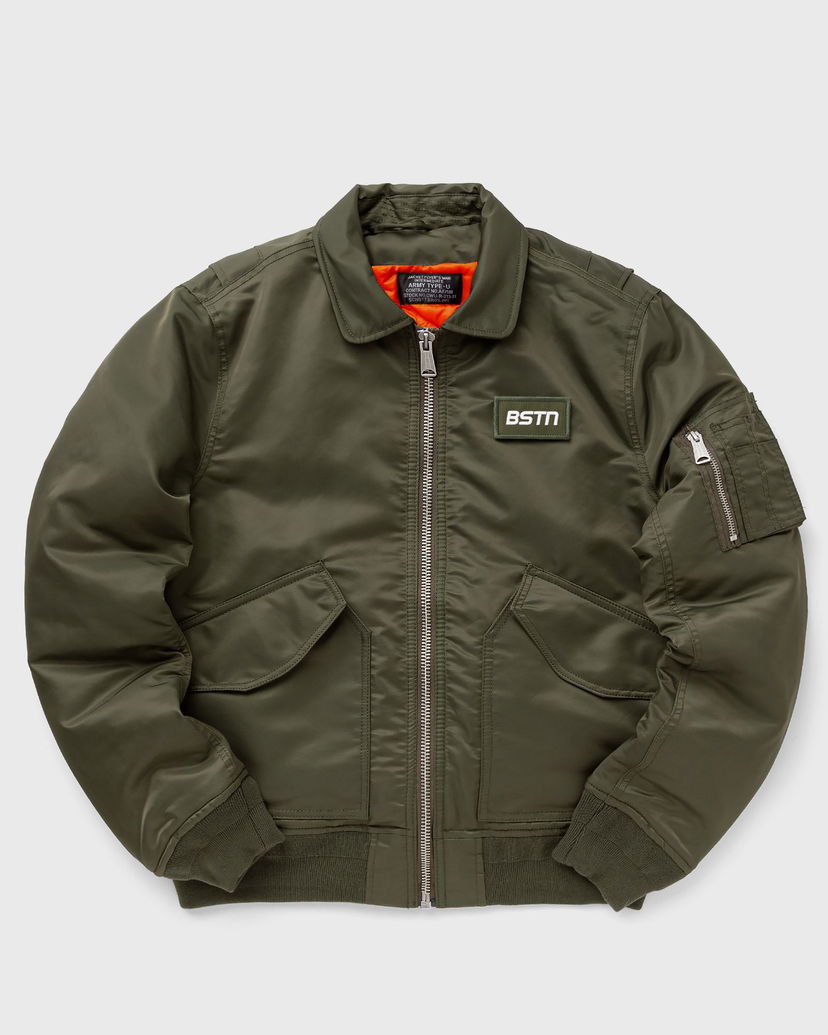 Яке бомбър Schott NYC BSTN Bomber Jacket Зелено | BSTN-210100RS-ARMY-KAKI