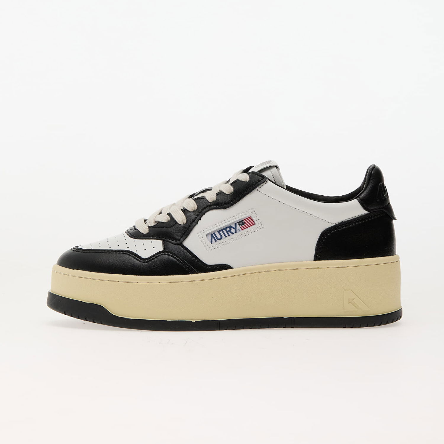 Кецове и обувки Autry Platform Low Wom Leat/ Leat Wht/ Blk Бяло | PTLWWB01, 0