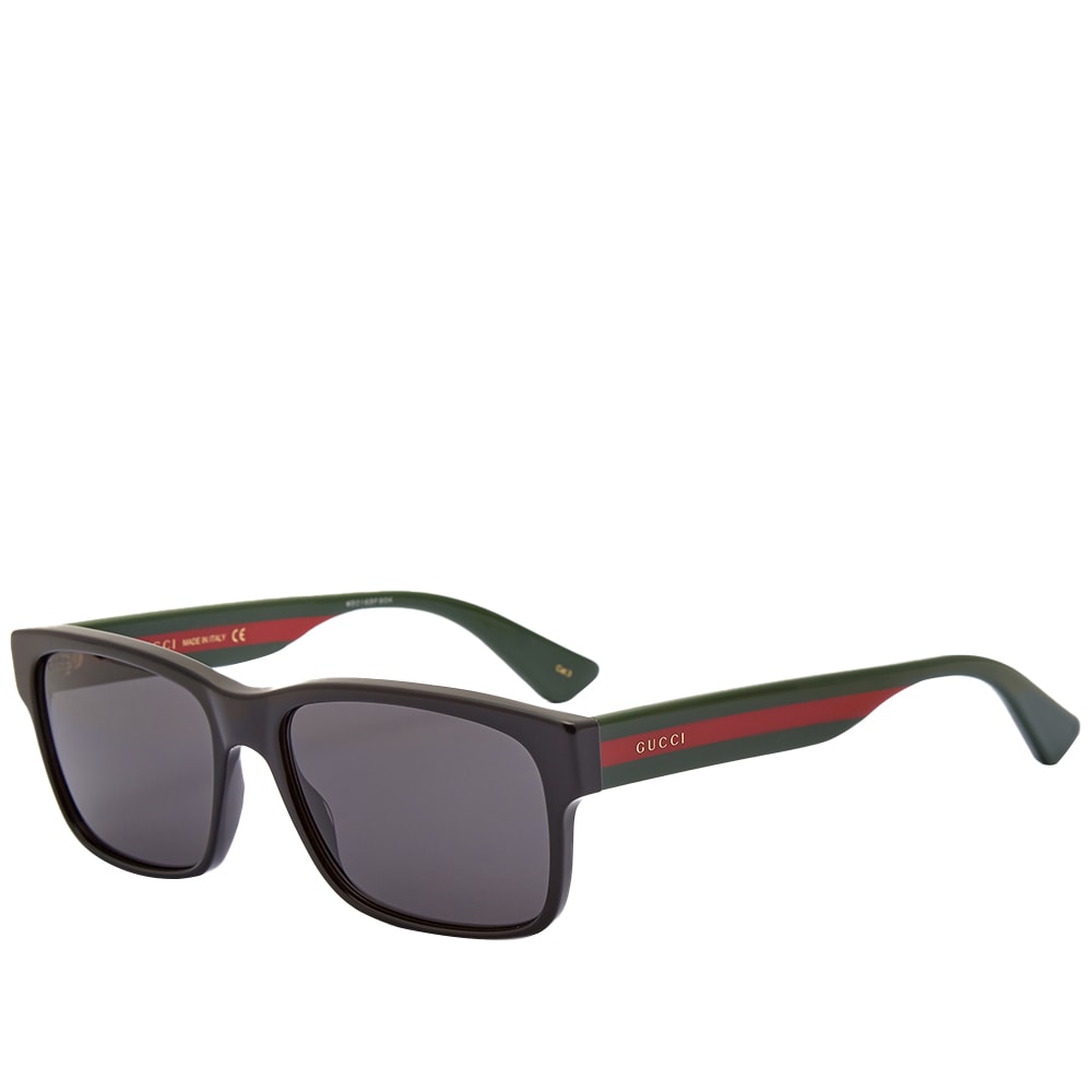 Слънчеви очила Gucci Sylvie Striped Sunglasses Черно | GG0340S-006, 0
