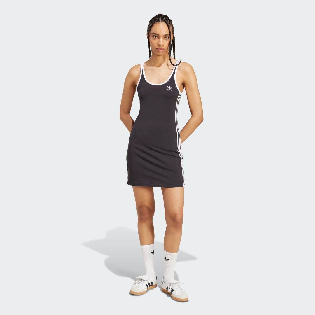 Pокля adidas Performance Adicolor 3-Stripes Tank Dress Черно | JW2586, 0