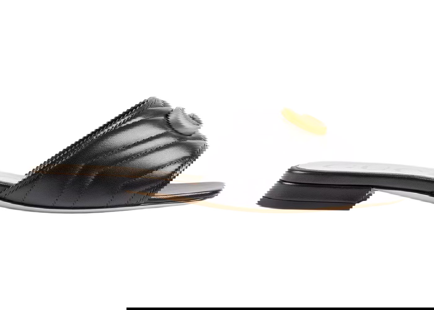 Кецове и обувки Gucci Double G Slide Sandal 'Black' Leather Черно | _646169 BKO60 1000, 0