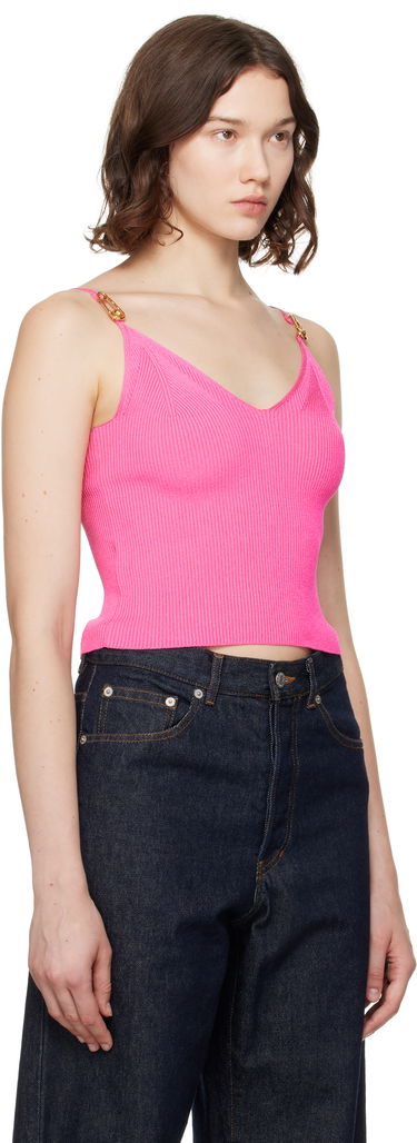 Потник Versace Versace Safety Pin Knit Crop Camisole Розово | 1017770_1A12699, 1