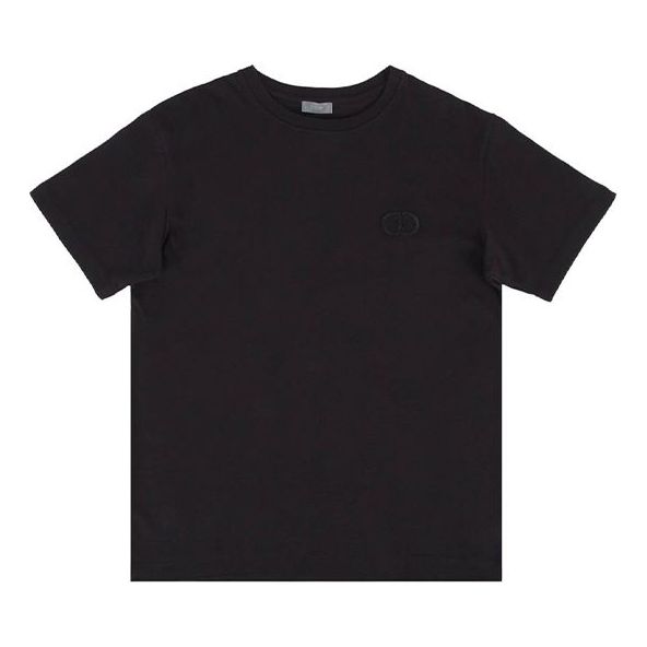 Тениска Dior Chest Embroidered Short Sleeve T-Shirt Черно | 943J605A0554-C989