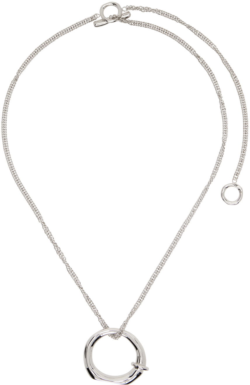 Колие Jil Sander Pendant Necklace "Silver" Металик | J11UU0052_P4877, 0