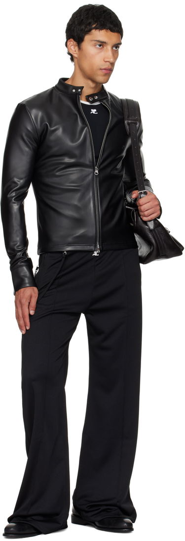 Яке Courrèges Courrèges Faux-Leather Biker Jacket Черно | 325CTO448PU0049, 3