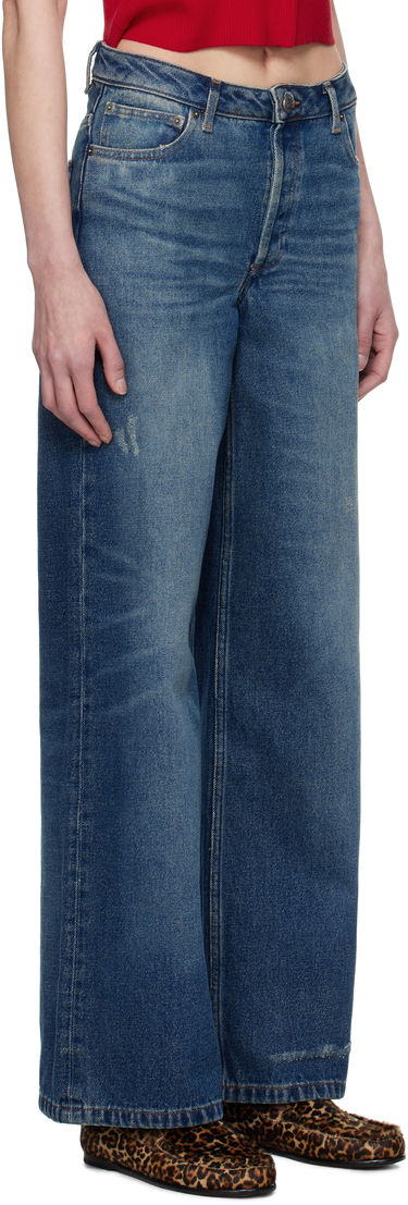 Дънки A.P.C. Elisabeth Wide-Leg Jeans Синьо | COHFC-F09181, 4