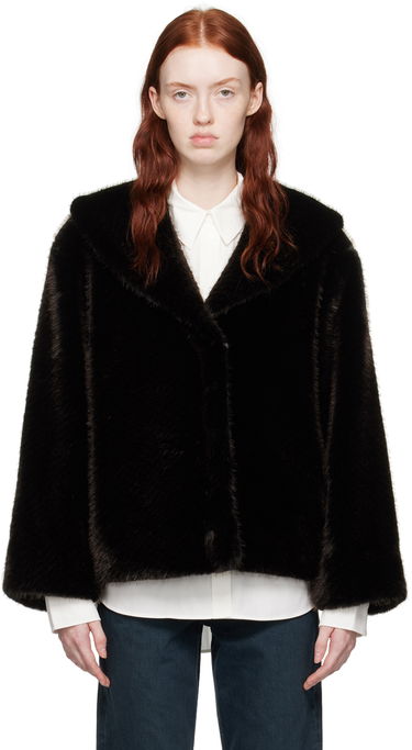 Яке Anine Bing Hilary Faux-Fur Jacket Черно | A-01-7167-077, 0