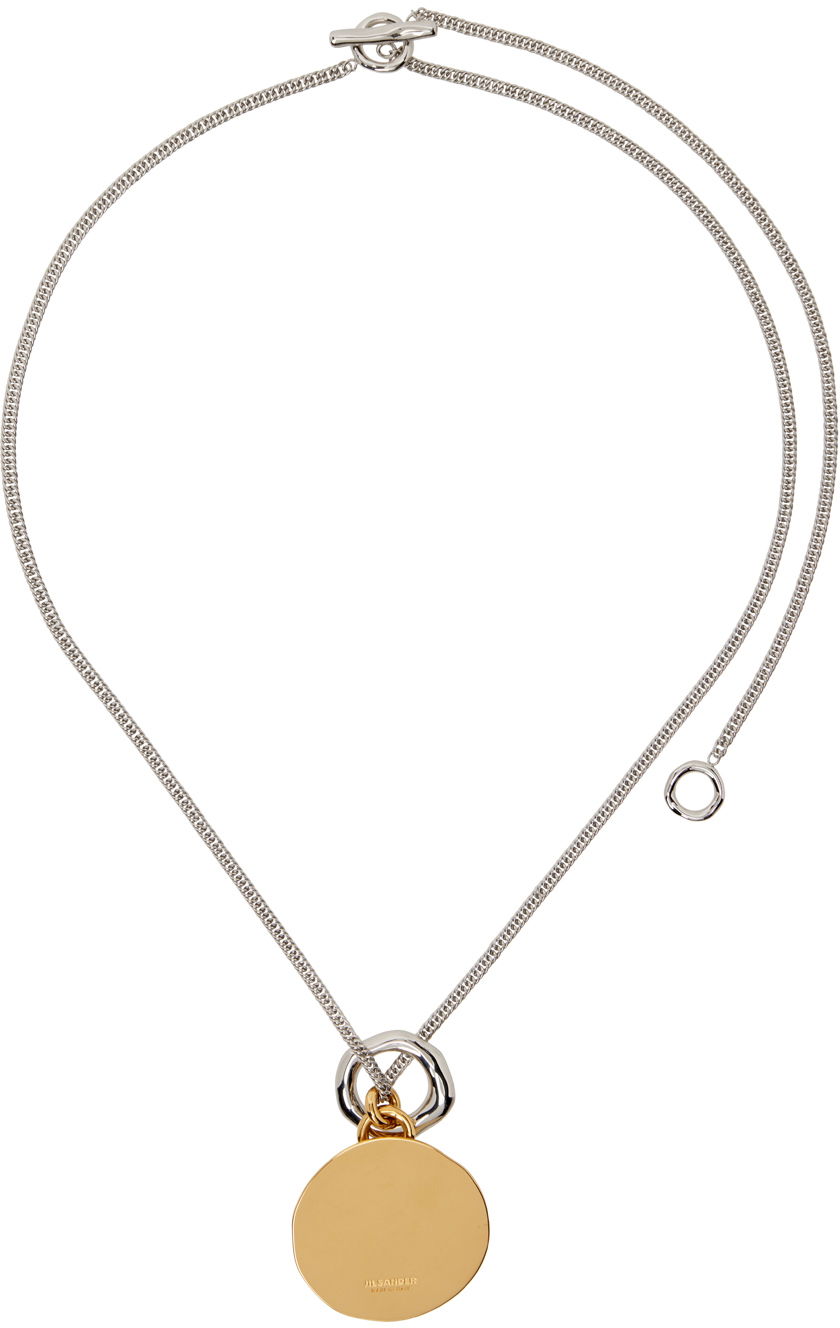 Колие Jil Sander Pendant Necklace Сиво | J30UU0036_P4877, 0
