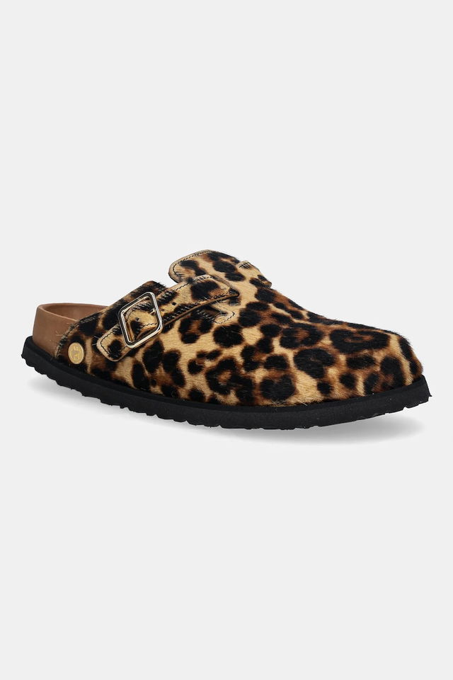 Leopard Print Clog with Buckle 1774 Boston FUR