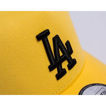Шапка с козирка New Era 9FORTY A-Frame Trucker MLB League Essential Los Angeles Dodgers Pineapple / Black  One Size Бежово | 60435249, 3