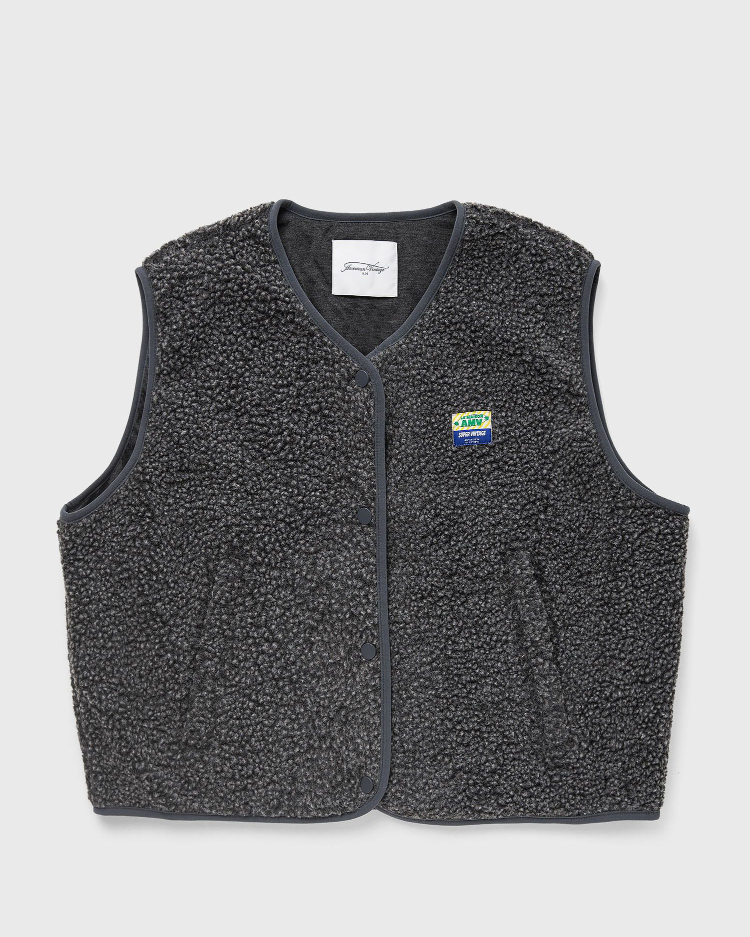 Жилетка American Vintage American Vintage Hoktown Vest Сиво | HOK16BE24-ANTHRACITE-CHINE, 0