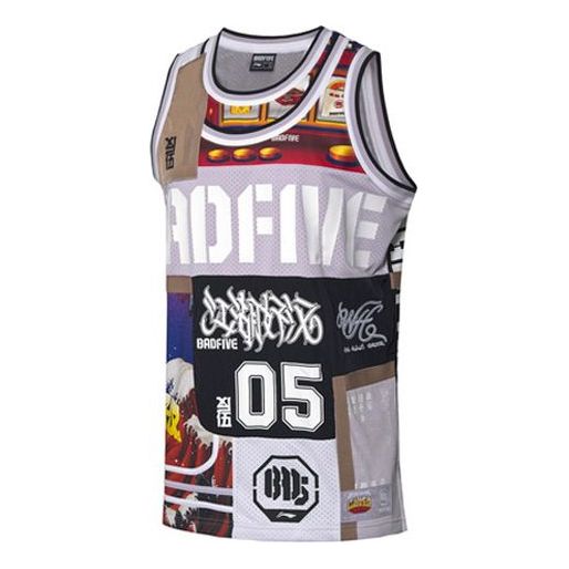 Фланелка Li-Ning Shanghai Sharks x Badfive Basketball Jersey Бяло | AAYQ519-1