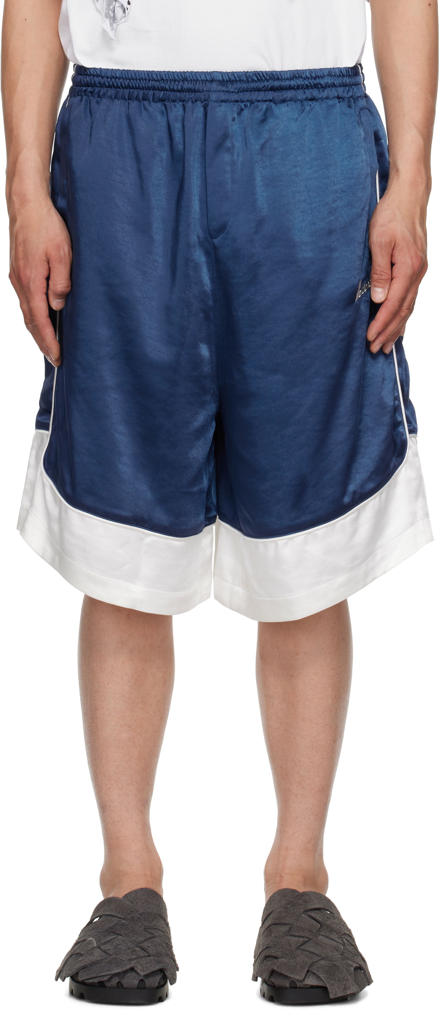 Къси панталони We11done We11done Selldone Track Shorts Синьо | WD-TA1-25-703-U-NV, 0
