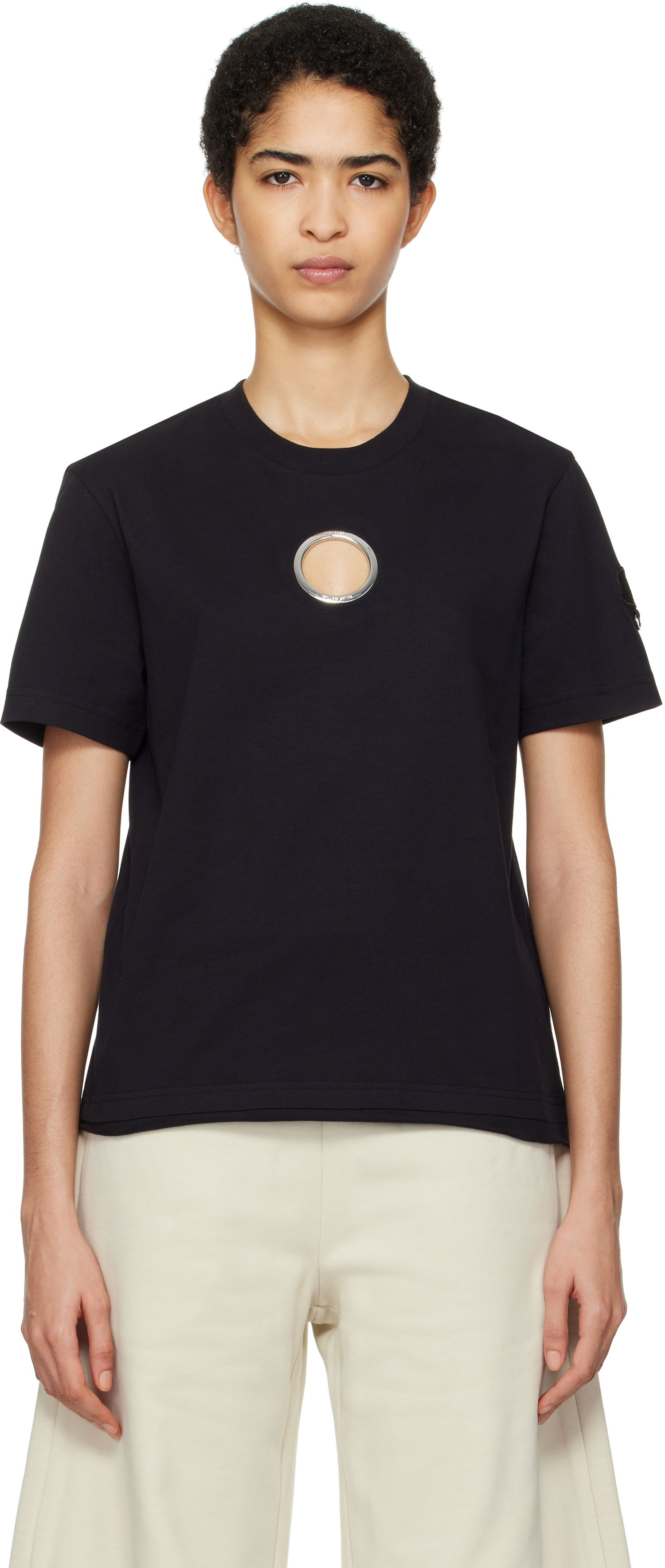 Тениска Moncler Moncler Genius x Willow Smith Grommet T-Shirt Черно | J209T 8C00006 - 89AHD, 0