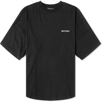 Тениска Palm Angels Embroidered Logo Oversized T-Shirt Черно | PMAA002F23JER0011001, 1