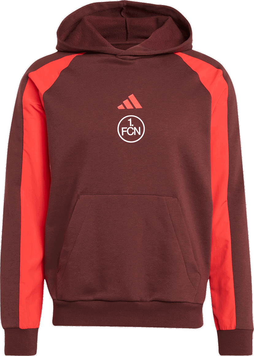 Суитчър adidas Originals 1. FC Nürnberg Colorblock Hoody Бургунди | 6fcnjd8066
