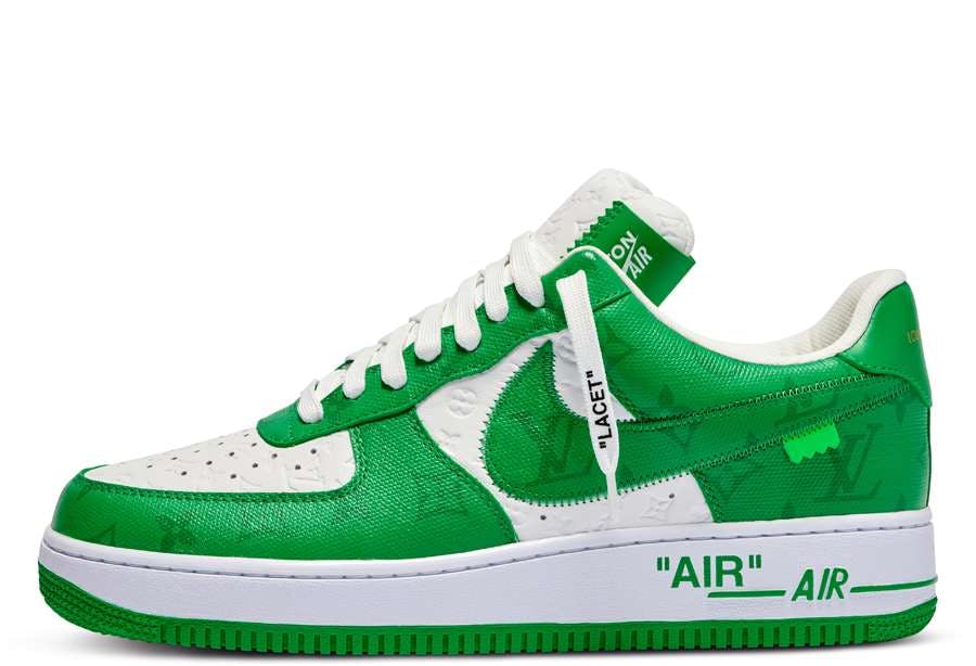 Кецове и обувки Nike Louis Vuitton By Virgil Abloh x Air Force 1 Low "White Green" Зелено | TBC-NXLV White Green, 0