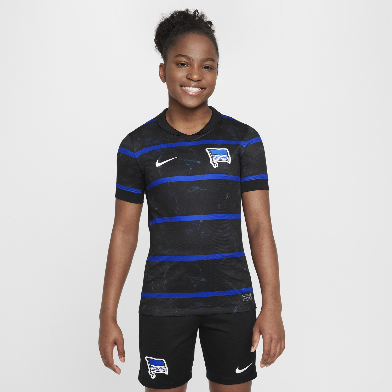 Фланелка Nike Hertha BSC Stadium 2024/25 Dri-FIT Replica Soccer Jersey Черно | FZ2816-010, 0
