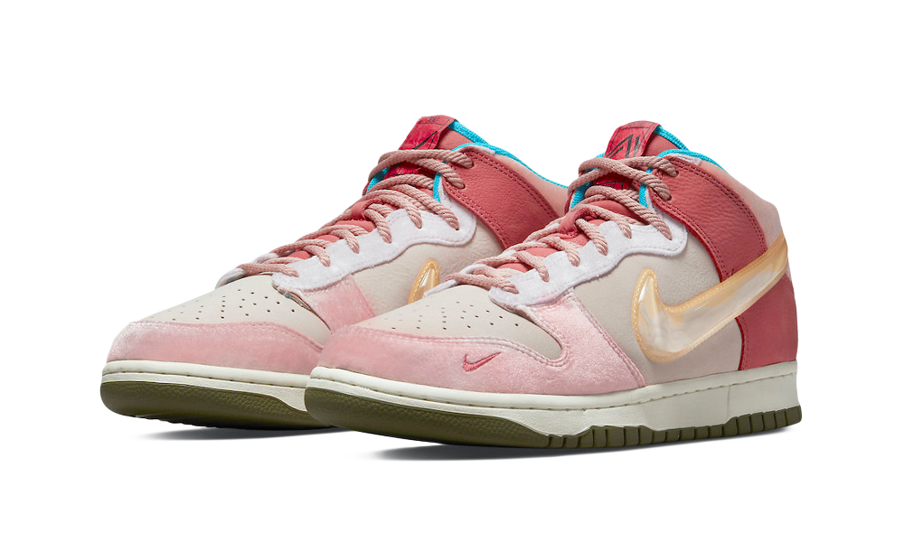 Кецове и обувки Nike Social Status x Dunk Mid "Strawberry Milk" Розово | DJ1173-600, 1