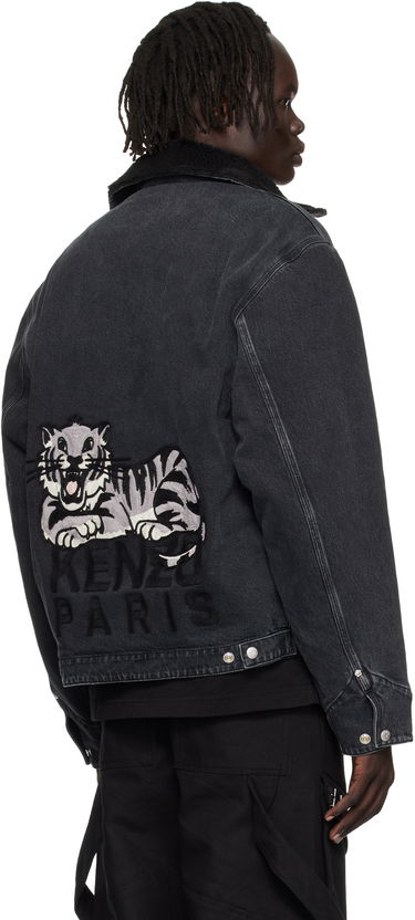 Яке KENZO Kenzo Paris 'KENZO Happy Tiger' Denim Utility Jacket Черно | FF65DB1056C4, 2