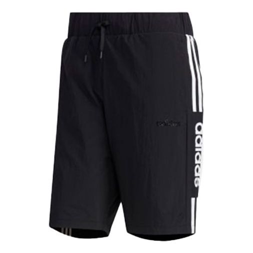 Къси панталони adidas Originals Side Stripe Logo Woven Shorts Черно | FP7482