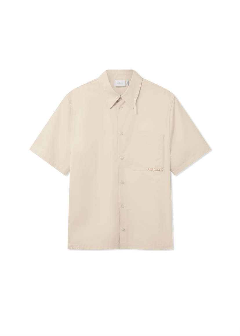 Риза AXEL ARIGATO Short Sleeve Collared Shirt Dylan Бежово | A3354001