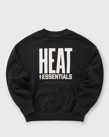 Суитчър Fear of God HEAT NBA ESSENTIALS Sports Fit Crewneck Sweatshirt with Kangaroo Pocket Черно | 192NB256512F, 1