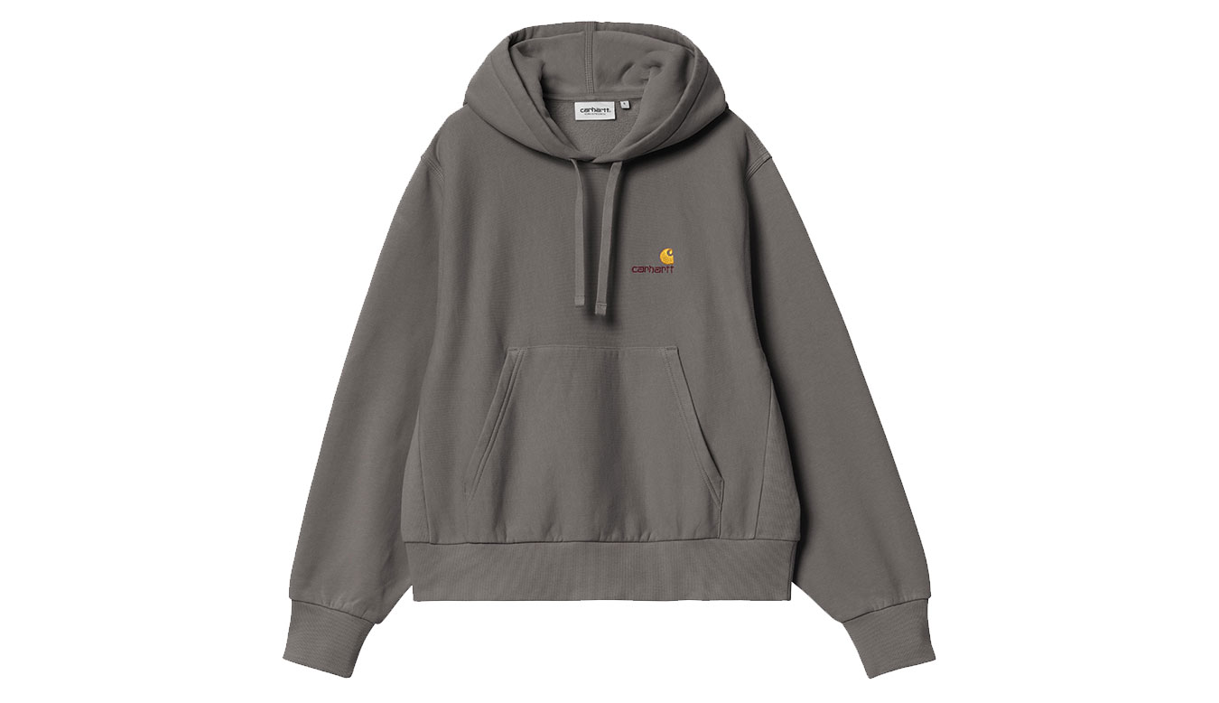 Суитчър Carhartt WIP American Script Hooded Sweatshirt Сиво | I033650_33C_XX, 0