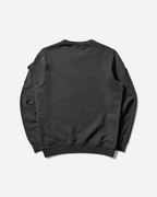 Crewneck Sweatshirt with Sleeve Pockets