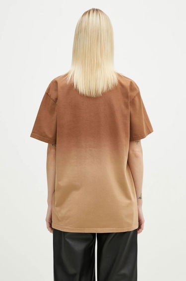 Тениска JW Anderson JW Anderson Logo Embroidery Gradient T-Shirt Кафяво | JT0244.PG1551.619, 2