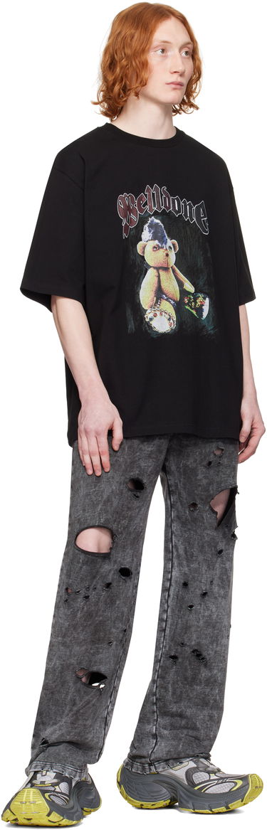 Тениска We11done We11done Punk Teddy Graphic T-Shirt Черно | WD-TT0-25-747-U-BK, 3